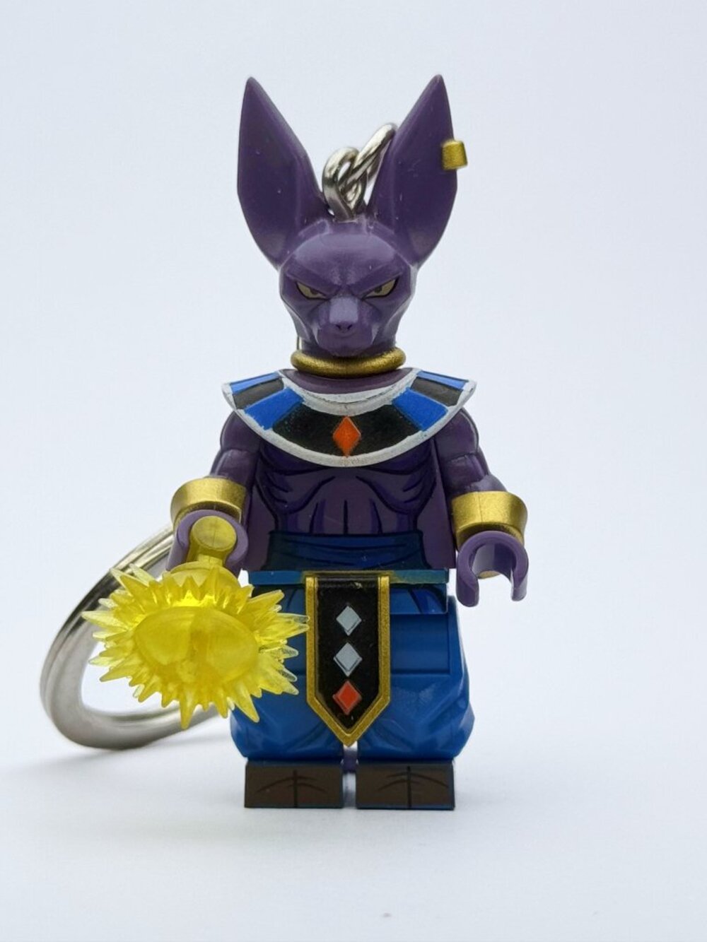 Dragon Ball Beerus Custom Minifigure Keychain